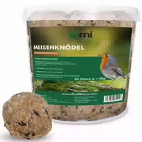 Orni Meisenknödel mit Sonnenblumenkerne im Eimer