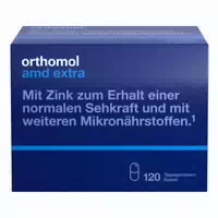 Orthomol Amd Extra Mikronährstoffe für den Erhalt Normaler Sehkraft mit Zink, Lutein und Zeaxanthin Kapseln