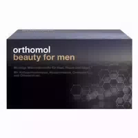 Orthomol Beauty For Men Für Haut, Haare Und Nägel, Mit Hyaluronsäure, Kollagen Und Coenzym Q10 Trinkampullen