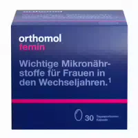 Orthomol Femin Mikronährstoffe für Frauen in den Wechseljahren mit Biotin, Selen, Zink, Nachtkerzenöl, Coenzym Q10 – Kapseln
