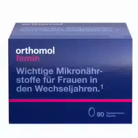 Orthomol Femin Mikronährstoffe für Frauen in den Wechseljahren mit Biotin, Selen, Zink, Nachtkerzenöl, Coenzym Q10 Kapseln