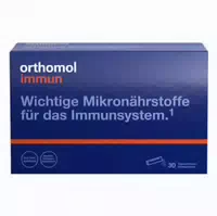 Orthomol Immun Mikronährstoffe Zur Unterstützung Des Immunsystems Mit Vitamin C, Vitamin D Und Zink Direktgranulat Menthol Himbeere