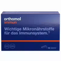 Orthomol Immun Mikronährstoffe Zur Unterstützung Des Immunsystems Mit Vitamin C, Vitamin D Und Zink Direktgranulat Orangen Geschmack