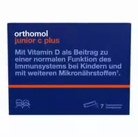 Orthomol Junior C Plus Mit Vitamin C Himbeer Limetten Geschmack Direktgranulat