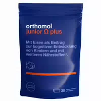 Orthomol Junior Omega Plus zur Kognitiven Entwicklung bei Kindern mit Eisen, Omega 3 Fettsäuren und Vitamin B12