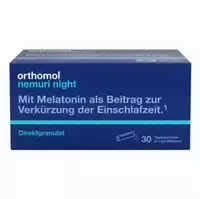 Orthomol Nemuri Night Direktgranulat Zur Verkürzung Der Einschlafzeit Mit Melatonin Und Hopfen Extrakt 30 St