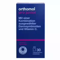 Orthomol Pro Junior Enthält eine Kombination Ausgewählter Darmsymbionten und Vitamin C Kautabletten