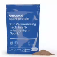 Orthomol Sport Protein Eiweißpulver mit Kreatin und Bcaa Schokoladen Geschmack Pulver