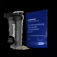 Orthomol Sport Protein Eiweißpulver mit Kreatin und Bcaa Schokoladen Geschmack Pulver