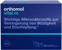 Orthomol Vital m 30 Tagesportionen Granulat und Kapseln 1 Kombipackung Gratis Laptop Tasche 1 Stück