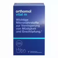Orthomol Vital M Für Männer Bei Müdigkeit Mit B Vitaminen Und Omega 3 Granulat Tabletten Kapseln Orangen Geschmack