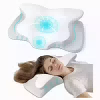 Orthopädisches Memory Foam Nackenkissen 62x41x13cm Ergonom 1 st