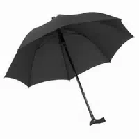 Ossenberg 2‑in‑1 Stockschirm – Gehstock Regenschirm, Sturmfest, Softgriff, Ø 105 cm