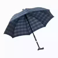 Stockschirm Regenschirm Eingebauter Gehstock Rot Blau Klein 1 st