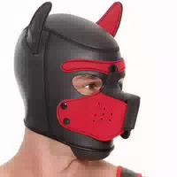 Ouch! Ouch! Puppy Play Maske Schwarz