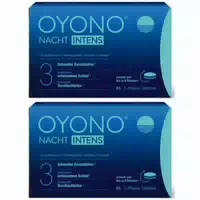 Oyono Nacht Intens mit 1,9mg Melatonin und Ashwagandha, Baldrian, Lavendel