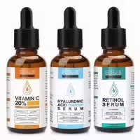 P Beauty Gesichtsserum Set Vitamin C Hyaluron Retinol Serum Anti Aging