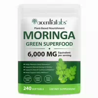 P Beauty Moringa Blattpulver Softgels Kapseln 6000mg Hochdosiert Vegan