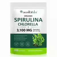P Beauty Spirulina Chlorella Softgels Mineralien 3100 mg Vegan