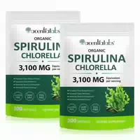 P Beauty Spirulina Chlorella Softgels Mineralien 3100 mg Vegan