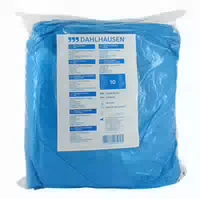 Besucherkittel Blau Mit Strickbündchen Zum Binden 10 St