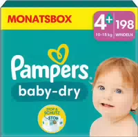 Pampers Baby Dry Größe 7, 132 Windeln, 15kg , Für Bis Zu 100 % Auslaufschutz Die Ganze Nacht