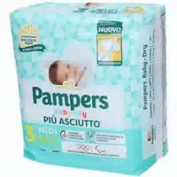 Pampers Baby Dry Windel Downcount Midi 20 Stück Pampers