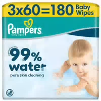 Pampers Feuchte Tücher 99% Water 3x Feuchttücher