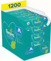 Pampers Fresh Clean Feuchttücher 15 Packungen = 1200 Feuchttücher