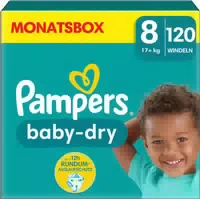 Pampers Windeln Baby Dry Gr 8 Extra Large 17 kg