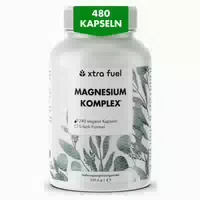 Xtra Fuel Magnesium Komplex 5‑in 1 Mineral Formel Mit Bisglycinat & L Ascorbat 480 St