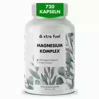 Xtra Fuel Magnesium Komplex 5‑in 1 Mineral Formel mit Bisglycinat & l Ascorbat 240 st