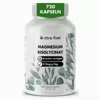 Xtra Fuel Magnesiumbisglycinat Chelatiertes Magnesium 720 st