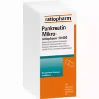 Pankreatin Mikro Ratiopharm 20000 100 st Kapseln Magensaftresistent