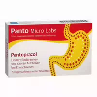 Panto Micro Labs 20 Mg Magensaftresistent Tabletten Bei Sodbrennen
