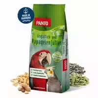 Panto Großsittich und Papageienfutter mit Pluramin