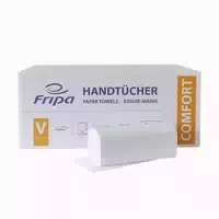 Fripa Papierhandtücher V Falz 25 Cm X 23 Cm Hochweiß Comfort 2 Lagig 20x160 St