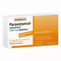 Paracetamol Ratiopharm 1000 mg Erwachsene Suppositorien