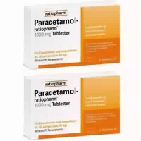 Paracetamol Ratiopharm 1000 mg Tabletten