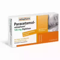 Paracetamol Ratiopharm 125 mg 10 Zäpfchen