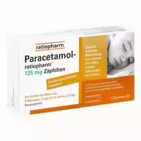 Paracetamol Ratiopharm 125mg 10 st Säuglings Suppositorien