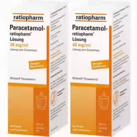 Paracetamol Ratiopharm 40mg ml Lösung zum Einnehmen 100 ml Lösung