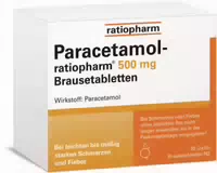 Paracetamol Ratiopharm 500 mg Brausetabletten 20 st Brausetabletten