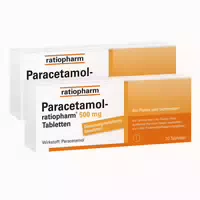 Paracetamol Ratiopharm 500mg Doppelpack 2x20 St