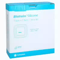 Biatain Silicone Schaumverband 7,5x7,5 cm 10 st