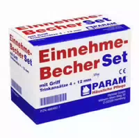 Einnehmebecher Kunststoff Set 4 12 mm mit Griff 1 Stück