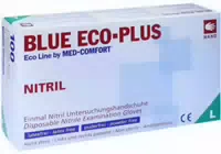 Handschuhe Einmal Nitril l Blau 100 Handschuhe