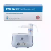 Pari Compact2 Inhalationsgerät Nacl Inhalationslösung 20x2,5ml Set 1 St Sparset