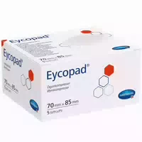 Eycopad Augenkompressen 70x85 mm Unsteril 5 st Kompressen