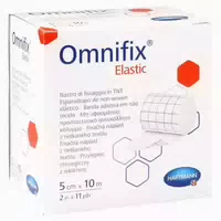 Hartmann Omnifix Elastic Fixiervlies, 10 cm X 2 M, Hypoallergen Packung = 1 Rolle 1 st